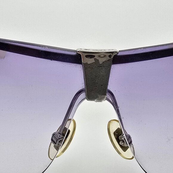 Gucci GG2807/S 6LB29 White Silver Rhinestone Frame Purple Gradient Sunglasses - Picture 3 of 13